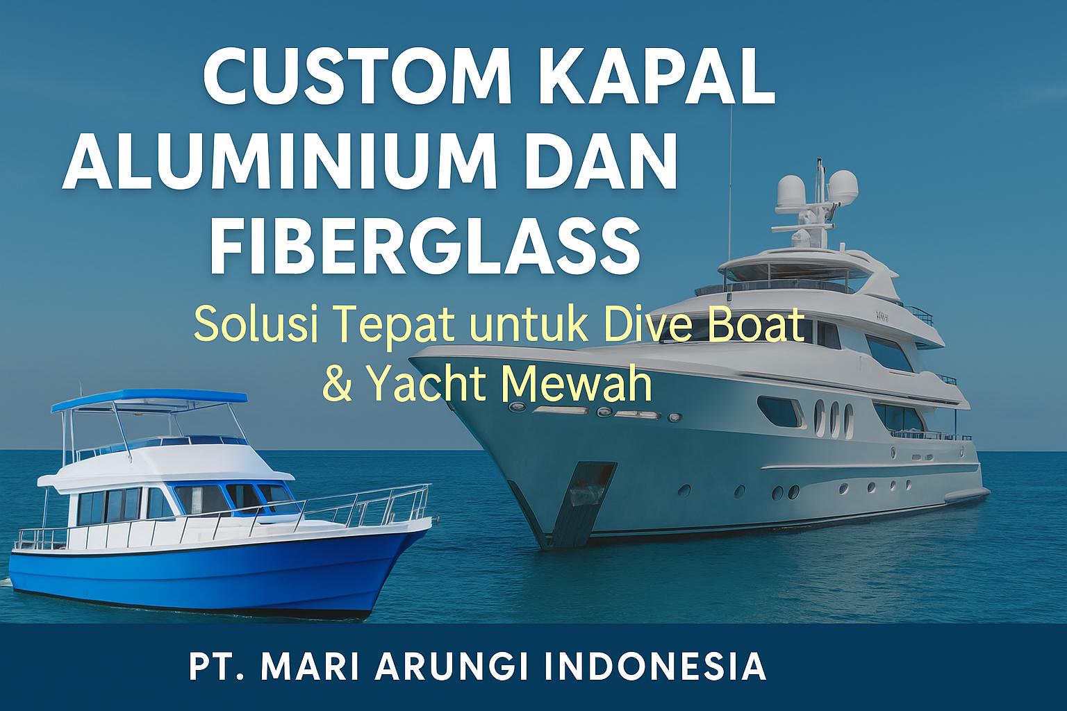 Custom Kapal: Solusi Tepat untuk Dive Boat & Yacht Mewah di Indonesia